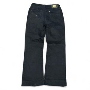 Y2K Lawman Western Embroidered Black Bootcut Low Rise Jeans